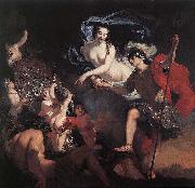 unknow artist Venus Presenting Weapons to Aeneas oil painting on canvas
